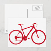 fiets , fiets , fietsen / fietsen briefkaart (Voorkant / Achterkant)