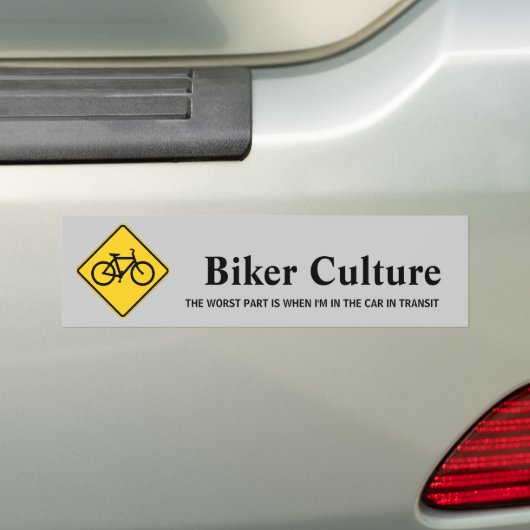 fiets , fiets , fietsen / fietsen bumpersticker (Op auto)