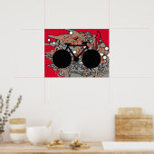 fiets , fiets , fietsen / fietsen poster (Keuken)