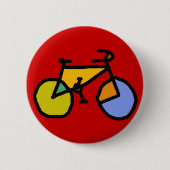fiets , fiets , fietsen / fietsen ronde button 5,7 cm (Voorkant)