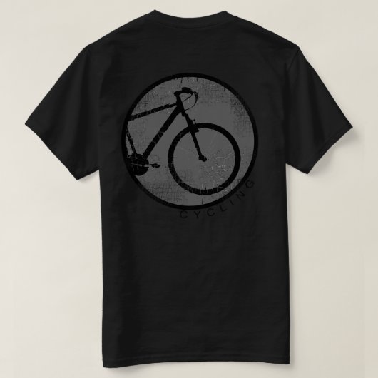 fiets , fiets , fietsen / fietsen t-shirt (Design achterkant)