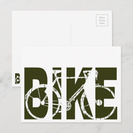 fiets . fiets / fietsen mooi briefkaart (Voorkant / Achterkant)