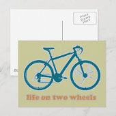 fiets . fiets / fietsen mooi briefkaart (Voorkant / Achterkant)