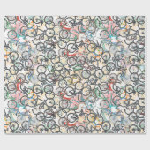 fiets . fiets / fietsen mooi cadeaupapier (Vlak)