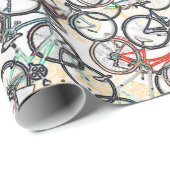 fiets . fiets / fietsen mooi cadeaupapier (Rol Hoek)