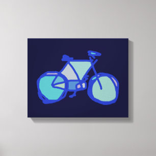 fiets . fiets / fietsen mooi canvas afdruk