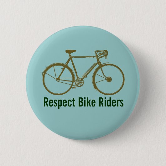 fiets = fiets = fietsen . mooi ronde button 5,7 cm (Voorkant)