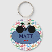 fiets . fiets / fietsen mooi sleutelhanger (Voorkant)