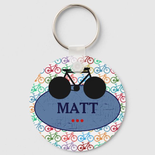 fiets . fiets / fietsen mooi sleutelhanger (Voorkant)