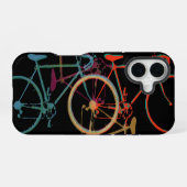 fiets - fiets patroon iPhone 16 hoesje (Achterkant horizontaal)