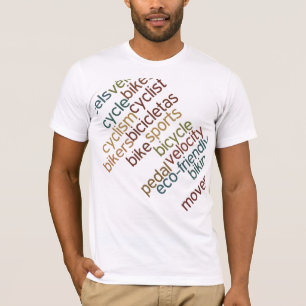 Fiets fiets tekstontwerp t-shirt