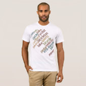 Fiets fiets tekstontwerp t-shirt (Voorkant volledig)