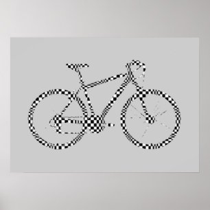 fiets - fietsen + fiets poster