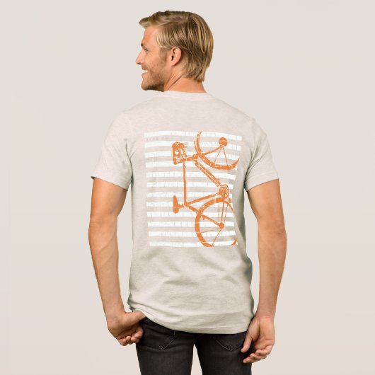 Fiets. Fietsen. fiets-thema Tri-Blend Shirt (Voorkant)