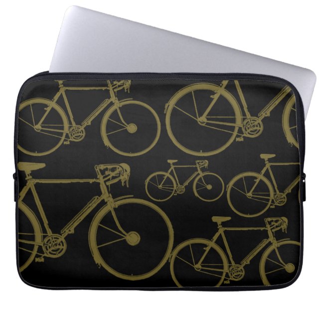 fiets, fietsen, fietsen, fietsen laptop sleeve (Voorkant)