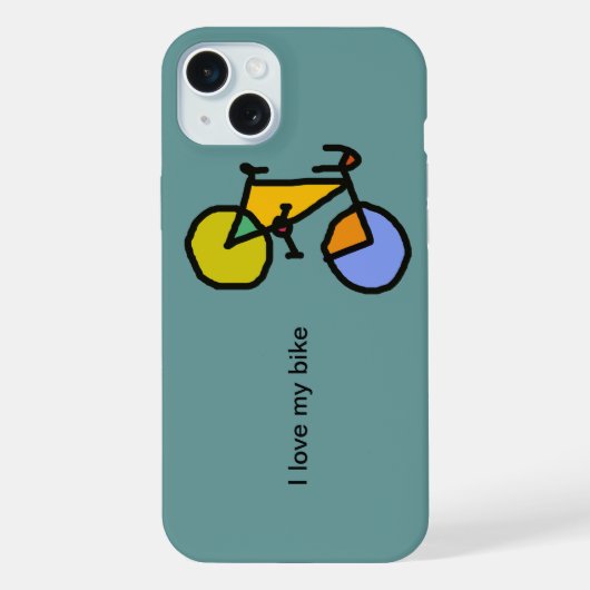 fiets : fietsen; fietskoel iPhone hoesje (Achterkant)