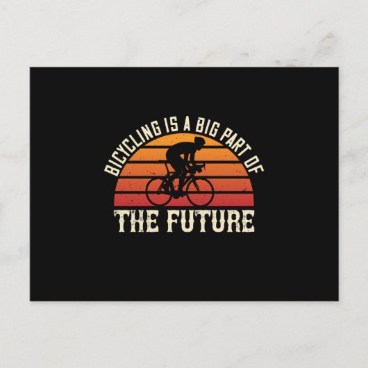 Fiets - Fietsen is een groot deel van de toekomst Briefkaart (Voorkant)