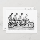  fiets - fietsenwiel met fietsenwiel briefkaart (Voorkant / Achterkant)