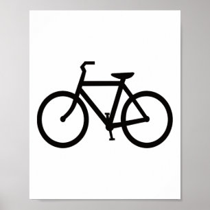 Fiets Fietser Fietsen Mountainbike Wielrennen Bicy Poster