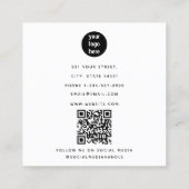  fiets Flowers Birds Event Planner Vierkante Visitekaartje (Achterkant)