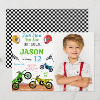 Fiets foto uitnodiging