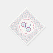 Fiets Geïllustreerde Moderne Gepersonaliseerde Fee Servet (Hoek)