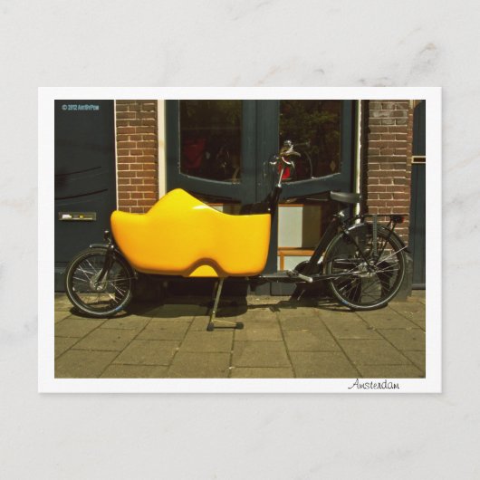 Fiets gemaakt voor schoen - briefkaart (Voorkant)