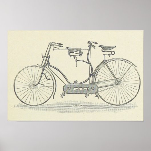  fiets gemaakt voor twee afdrukken poster (Voorkant)