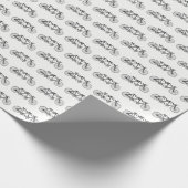 fiets gemaakt voor twee of tandem bike cadeaupapier (Hoek)