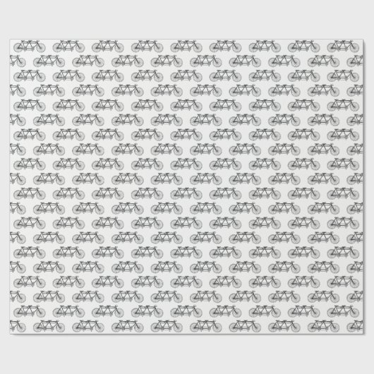  fiets gemaakt voor twee of tandem bike cadeaupapier (Vlak)