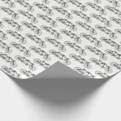 fiets gemaakt voor twee of tandem bike cadeaupapier (Hoek)