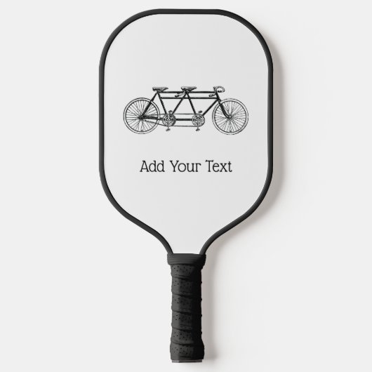 fiets gemaakt voor twee of tandem bike pickleball paddle (Voorkant)