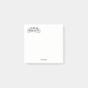  fiets gemaakt voor twee of tandem bike post-it® notes