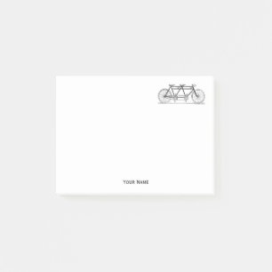  fiets gemaakt voor twee of tandem bike post-it® notes