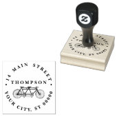  fiets gemaakt voor twee of tandem bike rubberstempel (Gestempeld)