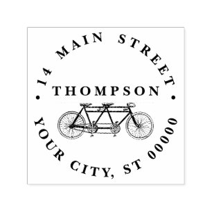  fiets gemaakt voor twee of tandem bike  zelfinktende stempel