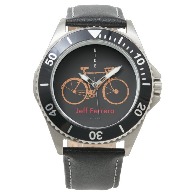 Fiets gepersonaliseerd met naam horloge (Voorkant)