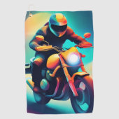 fiets golfhanddoek (Voorkant)