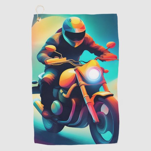 fiets golfhanddoek (Voorkant)