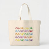 fiets grote tote bag (Voorkant)