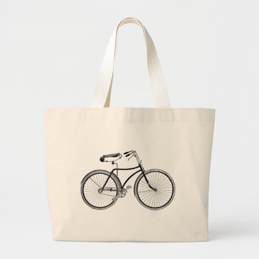 fiets grote tote bag (Voorkant)