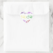 fiets hart sticker (Tas)