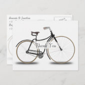  fiets Hartelijk dank Briefkaart (Voorkant / Achterkant)