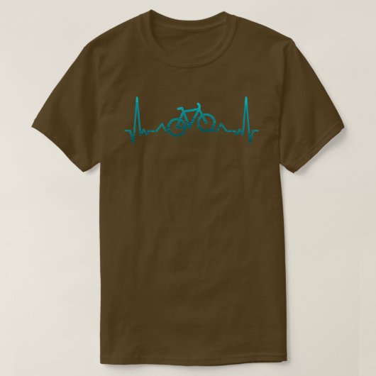 Fiets HeartBeat illustratie T-shirt (Design voorkant)