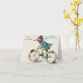 Fiets Humor Het is allemaal voor het goede Kaart (Gele Bloem)