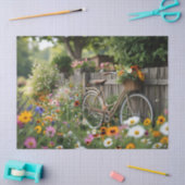 Fiets in bloei tissuepapier (Craft)