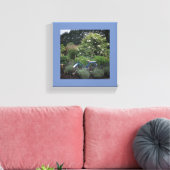  fiets in de tuin canvas afdruk (Insitu (Woonkamer))