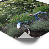  fiets in de tuin poster (Hoek)