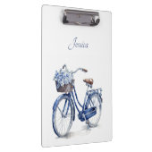 Fiets in Delfts Blauw aanpasbaar Klembord (Rechts)