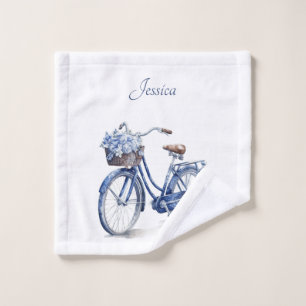 Fiets in Delfts Blauw aanpasbaar Washandje